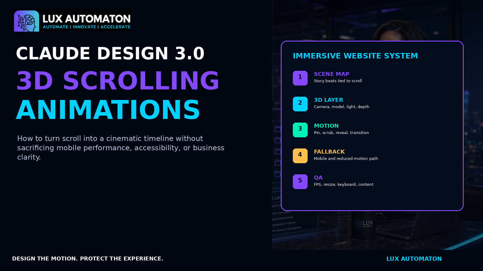 Claude Design 3.0 3D Scrolling Thumbnail