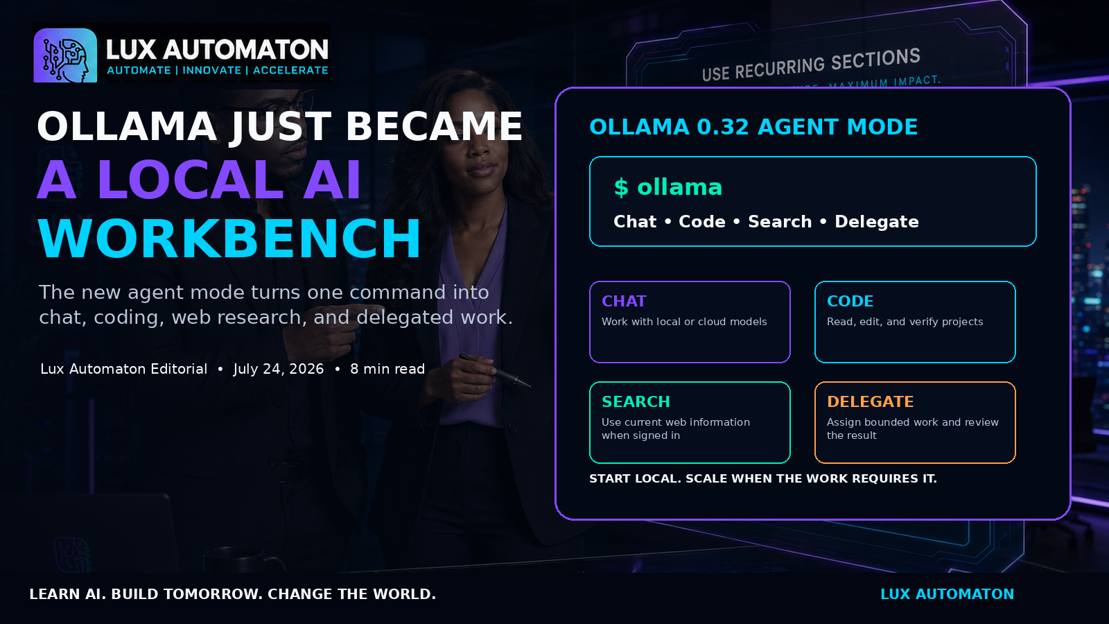 The New Ollama Update: Local AI Moves From Models to Real Work