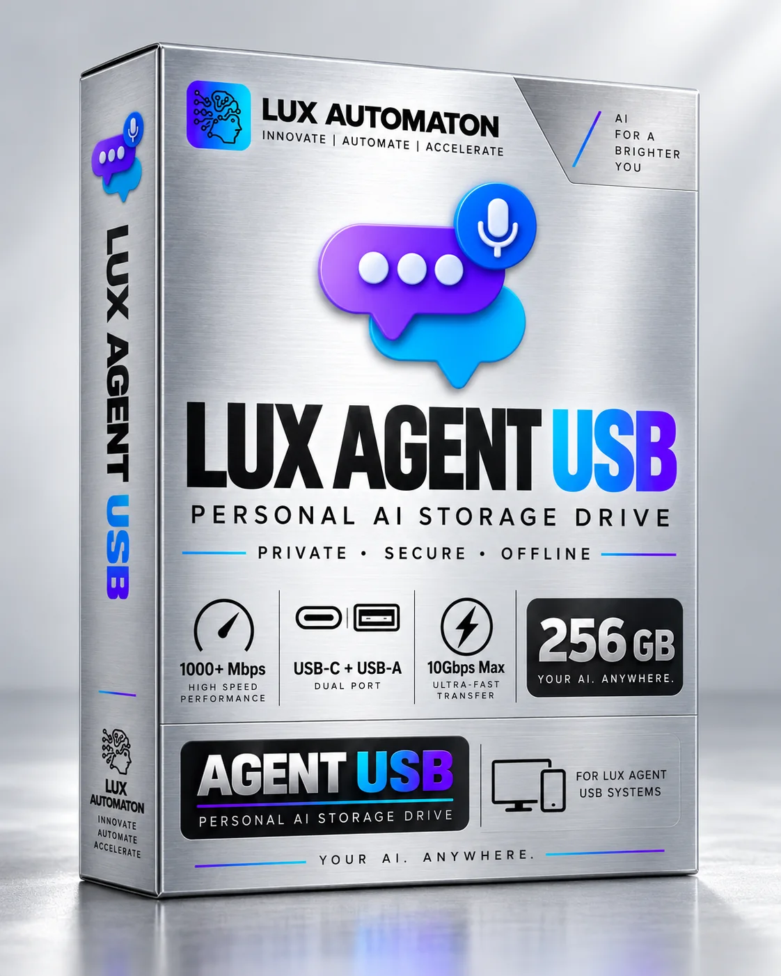 Lux Agent USB product package