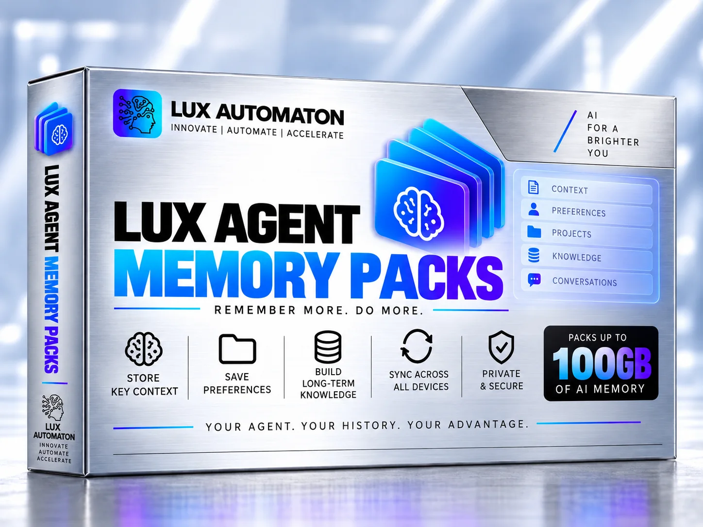 Memory Packs product package